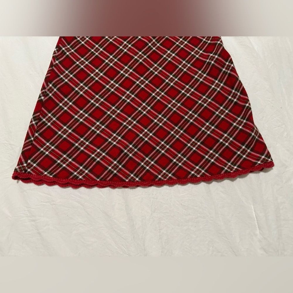 Gymboree Girls Large 5 Years Vintage Red Plaid Flannel Dress 2001 Collection - Picture 4 of 4